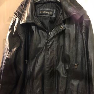 Dimensions woman’s leather jacket 3X